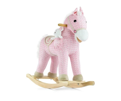 Pliušinis Supamasis Arkliukas Pony Su Meškiuku, Rožinis