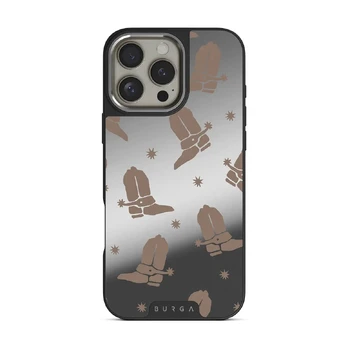 Howdy - iPhone 16 Pro Case, Elite Mirror Dark (MagSafe) / Silver
