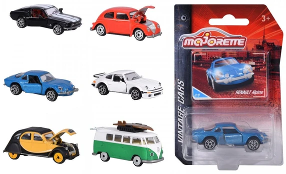 Dickie Majorette senovinės transporto priemonės, 6 tipai