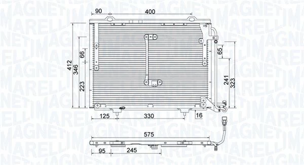 Kondensatorius, oro kondicionierius MAGNETI MARELLI 350203945000