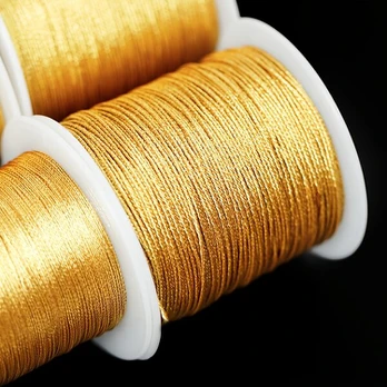 Pintinė apyrankė, 9 Strands Yellow + Silvery