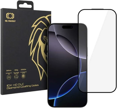 Apsauginis stiklas Tel Protect 10X HD DLC Diamond Coating skirtas Apple iPhone 16 Pro Max