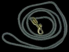 Show Tech Gray Grooming Ring – 3mm Wide with Gold Snap Hook, Durable Design