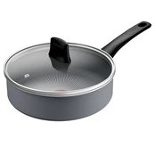 Tefal Halo, 24 cm, pilka - Keptuvė su dangčiu