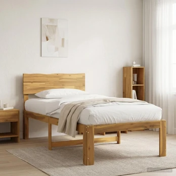 Viengulė lova su galvūgaliu ROSTOCK Balta 75 x 190 cm