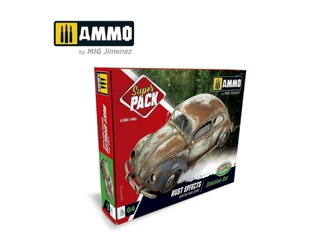 AMMO by MIG Jimenez AMMO MIG - Sendinimo rinkinys SUPER PACK RUST EFFECTS, 7805