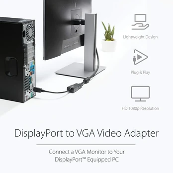 Startech Displayport į Vga vaizdo adapterio keitiklis