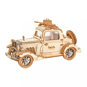 Konstruktorius Robotime Vintage Car, 3D dėlionė