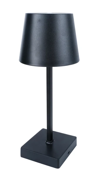 Stalinis LED šviestuvas (Juodas, pakraunamas, 26 cm)
