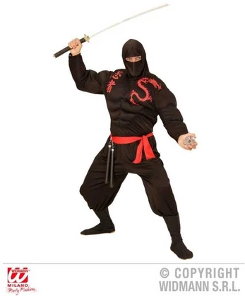 Widmann Muskel Ninja kostume