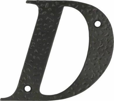 Namo raidė D, 100 mm., juodos sp.