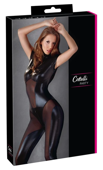 Cottelli party Jumpsuit black L seksualus kombinezonas