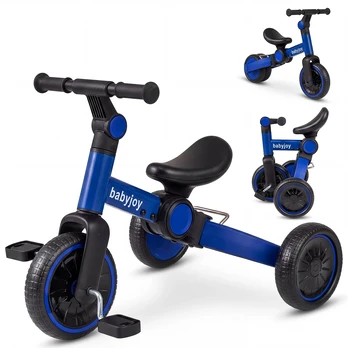 Promotion 5-in-1 vaikų balansinis dviratis mėlynas