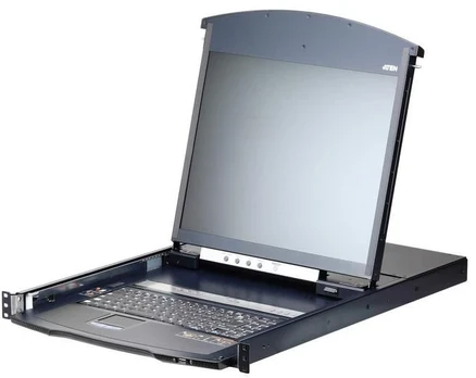 Aten 8-Port 19" LCD CAT5e/6 KVM over IP Switch Dual Rail -