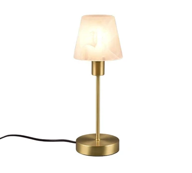 TRIO-Lighting Luis II table lamp E14 brushed brass gaismeklis