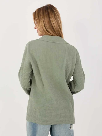 Italy Moda Koszula-MI-KS-2337.18-khaki