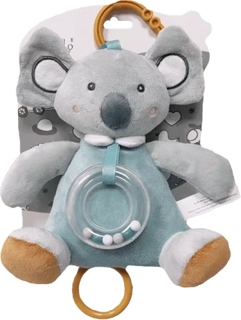 Muzikinis žaislas AXIOM Koala, 18 cm, pilkas