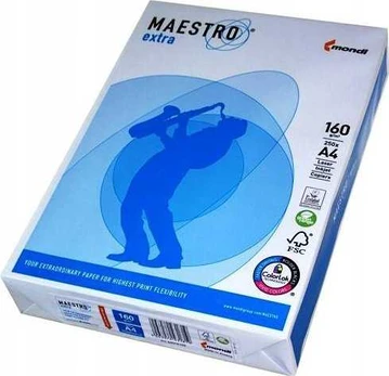 Maestro Papier A4 160g MAESTRO EXTRA 250ark 9457A16