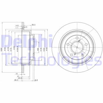 Stabdžių diskas DELPHI BG2826