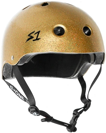 S-ONE HELMET LIFER GOLD GLOSS GLITTER M