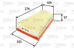 Oro filtras VALEO 585019 kaina