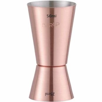 Bar Up Jigger miara barmańska dvipusė do drinków miedziana 25/50 ml