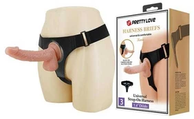 LYBAILE Pretty Love Harness Briefs Kewin 7.2" Dildo