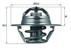 Termostatas, aušinimo skystis MAHLE TX8882D kaina