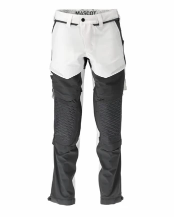 Kelnės Customized ultimate strech 22279, baltas/pilka 82C52, Mascot