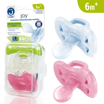 Čiulptukas JBimbi Joy 6m+ Transparent-Rose