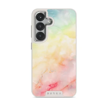 New Flame - Rainbow Samsung Galaxy S25 Case, Elite Light (Magnetic) / Silver