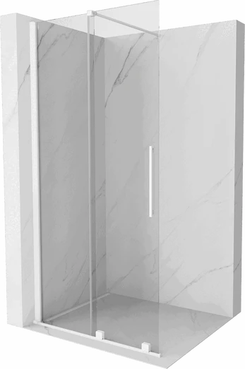 Dušo sienelė Mexen Walk-In Velar, 120 cm x 200 cm, balta