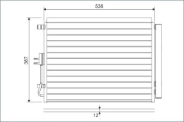 VALEO VAL822598 Air conditioning condenser kaina