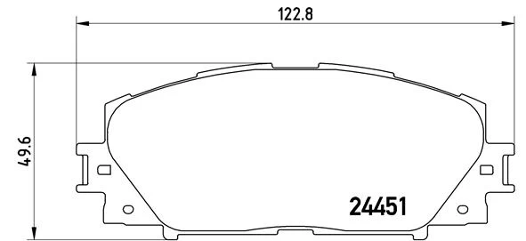Stabdžių trinkelių rinkinys, diskinis stabdys BREMBO P83106