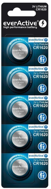 Bateria CR1620 everActive (blister 5 vnt.)