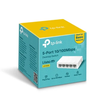 TP-LINK LS1005 Tinklo šakotuvas 5-Portų 10/100Mbps
