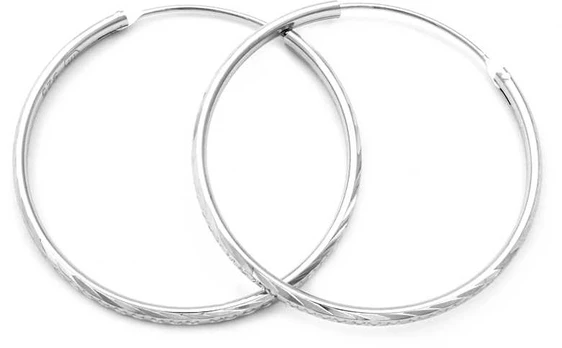 Beneto Amazing sidabrinis round earrings AGUC355