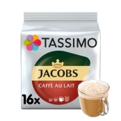 Kavos kapsulės Jacobs Tassimo "Cafe au Lait" 16 kap. kaina