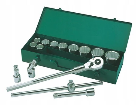 Sata 15 vnt. 3/4" lizdinių raktų rinkinys