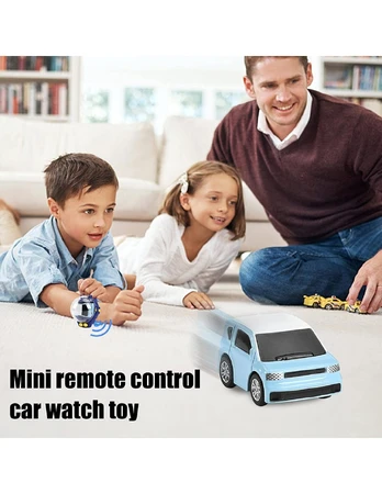 Mini mašina, laikrodis valdymo pultas, mėlyna spalva