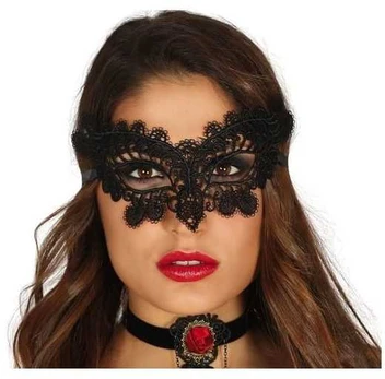 Fiesta Sort blonde halvmaske