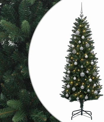 Dirbtinė Kalėdų eglutė su burbulais 120 cm 150 LED Šilta balta
