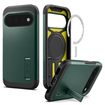 Dėklas SPIGEN TOUGH ARMOR MAG MAGSAFE GOOGLE PIXEL 11 ABYSS Žalias