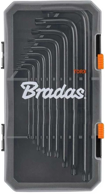 TORX raktų rinkinys T10–T50 Bradas, 9 vnt., long