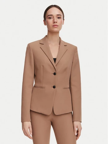 HUGO Švarkas Agonia-1 50539976 Ruda Slim Fit