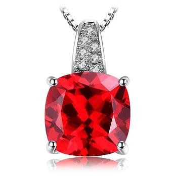Sidabrinis pakabukas Ruby