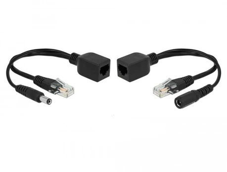Delock Passives PoE Adapteris Set RJ45 DC 5,5 x 2,1 mm