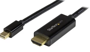 Adapteris StarTech MDP2HDMM1MB Mini DisplayPort, HDMI, 1 m, juoda kaina