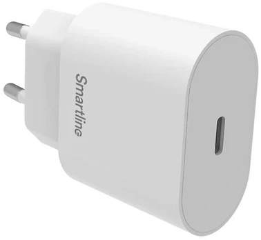 SMARTLINE Sieninis įkroviklis USB-C PD 20 W baltas
