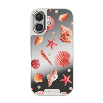 Seashells - iPhone 16 Case, Elite Mirror Light (MagSafe) / Silver